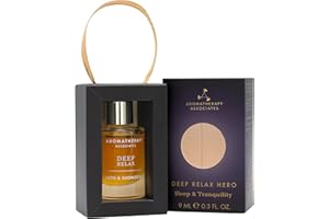 Aromatherapy Associates Deep Relax Bath & Shower Oil 9ml | Sleep & Tranquillity Blend with Vetiver, Camomile & Sandalwood | Vegan, Cruelty-Free Luxury Aromatherapy Gift Set