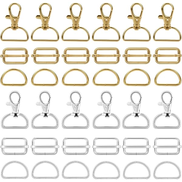 Lot De 10 Boucles Triangulaires En Métal Doré - Parfaites Pour Sacs à Dos, Bagages Et Projets DIY