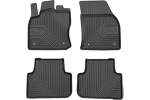 M MOTOS Alfombrillas de Goma para Volkswagen Tiguan II Desde 2015 Mejore la Comodidad de Sus Viajes con la Alfombra Antideslizante Car No.77- Alfombrillas de Coche para Varias Estaciones