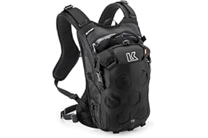 Kriega Trail 9 Sac à Dos de Moto, Schwarz, Einheitsgröße