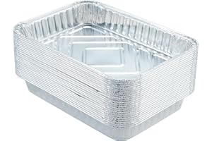 Matchwaves 30Pcs Drip Pans for Weber, Disposable Aluminum Foil Grease Trays for Weber Grills, Universal Replacement Liners for Weber Series, 8.6" x 6"