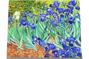 Wowdecor, set per dipingere seguendo i numeri, dipinto per adulti e bambini, fai da te, modello: Iris, di Van Gogh, 40 x 50 cm, stampa su tela, Framed