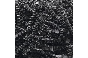 Box.it.pack.it Shredded Crinkle ZigZag Kraft Paper, Black, 1kg