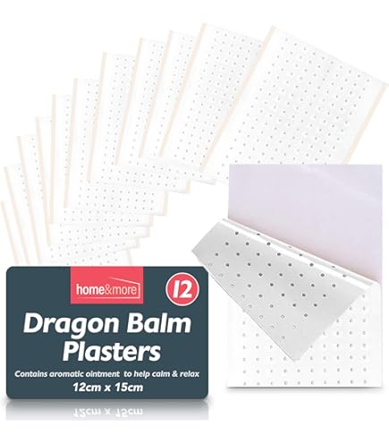 12pk Dragon Balm Plasters | 12 X 15cm Adhesive Heat Patches To Soothe - View #8