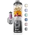 Ninja Blast Max, Portable Blender + Twist & Go, Personal Blender, Ninja Blender, Smoothie, Blend, Ice Crush, 3 Programs, Cordless, 22 oz removable Vessel, Dishwasher Safe, Leakproof, Grey, BC251GY
