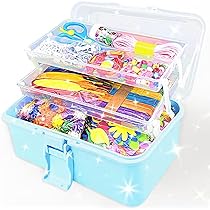Knutselkoffer Voor Kinderen – 1500+ Delen, Creatieve Set Met Pompons, Veren, Kralen & Meer