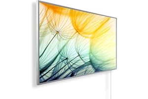 Könighaus 1000W Infrarotheizung mit Bild in HD Qualität - Energiesparend - TÜV SÜD + 5 Jahre Garantie - Doppelter Überhitzungsschutz - Infrarot Wandheizung - Motiv: 181. Pusteblume