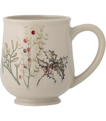 Bloomingville Tangier Tasse Orange – Steingut, 255 Ml, 9,5x8 Cm