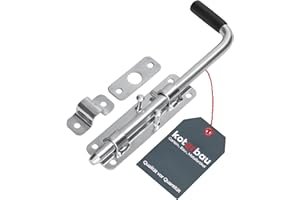 KOTARBAU® Pestillo Para Puerta O Portón - Acero Galvanizado - 22 cm - Color Plata - Pestillo De Suelo - Perno de Caída - Para Garaje Jardín Portón Exterior - Resistente