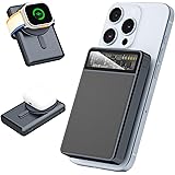 KPON Magsafe Power Bank 10000Mah per Apple, 3 in 1 Magnetico Powerbank per Apple Watch e iPhone 20W PD Ricarica rapida con di