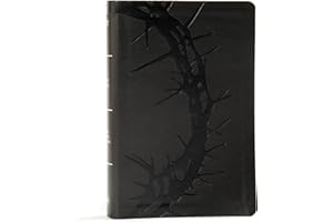 KJV Large Print Personal Size Reference Bible, Charcoal LeatherTouch, Red Letter, Pure Cambridge Text, Presentation Page, Cross-References, Full-Color Maps, Easy-to-Read Bible MCM Type