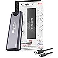 KingData Tool-Free 10Gbps M2 SSD Enclosure - USB 3.1 NVMe to USB Adapter for 2230/2242/2260/2280 M.2 NVMe with USB C to A Cable