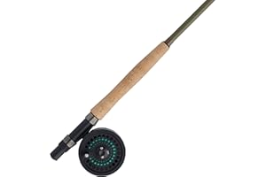 Shakespeare Cedar Canyon Stream Fly Fishing Rod and Reel Kit - Ready to Fish - Includes Backing, Fly Line, Box and Flies