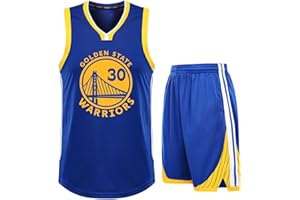 GIIWAKI Maglia e Pantaloncini Senza Maniche - Completo Basket Bambino