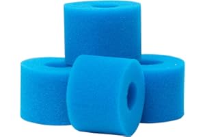 KGIHPC Type S1 Éponge Filtrante de Piscine en Mousse Filtre pour Intex Type S1 pour Piscine,Cartouche filtrante réutilisable pour Bain à remous (4 pièces)