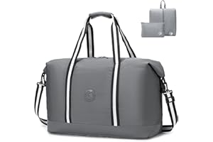SPAHER Bolsa de Viaje 55x40x23 Tui Airways Lufthansa Equipaje de Mano Bolsa de Deporte Gimnasio Impermeable Mujer Hombre Travel Duffle Bag Bolsas de Fin Semana con Bolsos de Zapatos