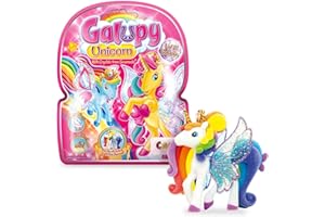 Craze Ponies GALUPY Animaux 18 Jouet Collectionner avec Cristal Swaroski Fille Cadeau Fille & Garcons Anniversaire Licorne 1x Figurine Incluse 17739, Multicolore
