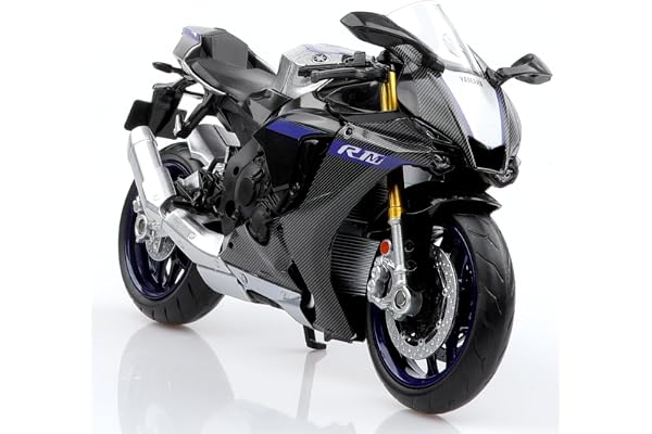 TOKAXI Yamaha YZF-R1M Jouet moulé sous pression à l'échelle 1/12, modèle de moto Yamaha, jouet de moto R1, cadeau pour garçons et filles