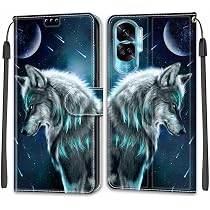 Custodia In Pelle Honor 50 Con Portafoglio E Supporto, Cover Flip Magnetica Marrone, Ecopelle Resistente
