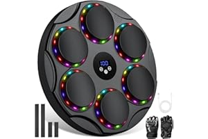 YEOOIYCW Máquina de Boxeo Musical,9 modos de velocidad Music Boxing Machine con guantes de boxeo,Máquina de Boxeo Electrónica de Pared Bluetooth Portátil,Equipo de Boxeo Ideal para el hogar, oficina, gimnasio