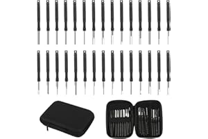 xnnmzhao Terminal Entfernung Werkzeugsatz, 30 STK Auto Kabel Stecker Ausbau Werkzeug Pin Auszieher Reparatur, Entferner Schlüsselwerkzeuge mit Schutzhülle für Meisten Steckverbinder Terminals