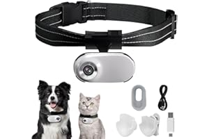 OLKIEQZ Updated Cat Collar Camera,Pet Sport Camera with Video Records,Wireless Mini Body Small Cam HD 1080P Security Cameras Wireless