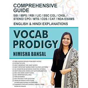 VOCABULARY PRODIGY - ENGLISH WITH NIMISHA BANSAL