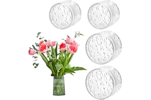 LYNBLY 4 Piezas Soporte para tallo de ikebana en espiral, Soporte de Tallo en Espiral para jarrones, Soporte Reutilizable para arreglos Florales de Flores, para decoración del hogar, Arte Floral