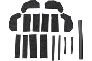 HNEEKYR Herausnehmbares Dichtungsset, Schaumstoff-Blocker, kompatibel mit Wrangler JK und Wrangler JK Unlimited, ersetzt 68026937AB, 17 Stück, Schwarz