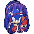 Zaino Scuola Sonic The Hedgehog 16" Con Kit Borsa Pranzo Staccabile Per Ragazzi