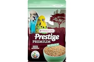 Versele-Laga Prestige Premium Budgies | 800 g | Mélange de graines enrichi avec granulés extrudés VAM - Perruches | Peut être utilisé comme Aliment de Base