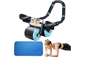 EHIOG Bauchroller Bauchmuskeltrainer Roller, Automatische Rebound Bauchroller Bauchmuskeltrainer Roller, Bauchmuskeltraining Fitnessgeräte für Zuhause für Männer Frauen