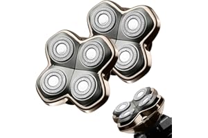 BESTBOMG Têtes de rasoir de rechange Pro 4 pour rasoirs de tête Pitbulls Gold PRO,Silver PRO,Platinum PRO et Butterfly Kiss PRO (2 pièces)
