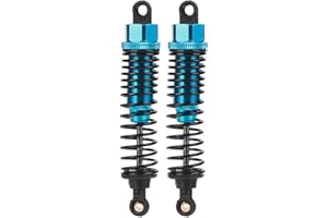 XINMYD Amortiguador de Coche RC, 2 Piezas Amortiguador de Choque de Metal Piezas de Repuesto de Coche RC Accesorios Aptos para 1:10 Coche RC Azul