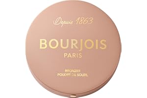 Bourjois Maxi Boîte Ronde Poudre de Soleil, 001 Clair, Fini mat doux, Formule Vegan, Poudre bronzante facile à estomper, Pour un effet sunkissed et un contour précis, Tenue longue durée.