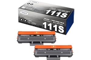 Washope MLT-D111S Compatible Cartouche de Toner Remplacement pour Samsung D111S MLT-D111L D111L pour Samsung Xpress M2070 M2070W M2026W M2070FW M2026 M2022W M2022 M2020 M2020W M2021 M2071 (2 Noir)