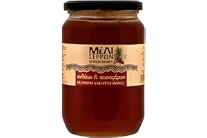 Meli Serron Blossom and Pine Greek Honey 920g glass jar