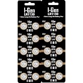 I-Gen Batteries LR1130 1.5V Alkalin D&uuml;ğme Pil (AG10, L1131, 389) (20'li Paket)