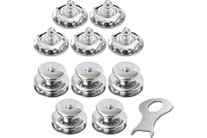 New Marine TENAX 5 Stück Oberteile. Groß + Stoffschrauben + Schlüssel