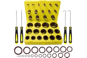 KEZE 382 delar 30 storlekar SAE Viton O-ringssortiment för flyg, bilmotorer, cylindrar, hydraulik, sanitet, olika industrier