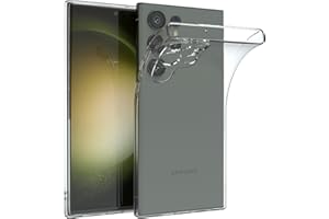 EAZY CASE - Custodia per cellulare in silicone compatibile con Galaxy S23 Ultra copertura protettiva antiurto sottile e leggera per Galaxy S23 Ultra protezione anticaduta in silicone Trasparente