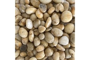 Eurosand FLUSSKIESEL, 1 kg. Kieselsteine gerundet, 20-60mm Flußkiesel 1000 g. Bernstein