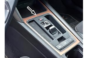 AUTOCOVR Couvercle en acier pour Cupra.Leon Formentor | Couleur style COPPER - Console centrale Decor | 1 pièce Inox V1 V2 VZ1 VZ2 VZ3 VZ5 VZ Veloz Edition Leon Accessoires Tuning