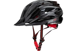 Cycleafer® Bike Helmet, lightweight & comfortable helmet with pads and visor, unisex Bicycle helmet, for road & mountain cycling.