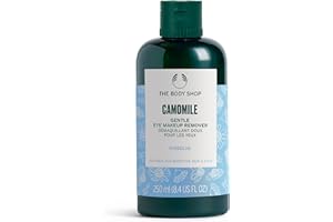 The Body Shop Camomile Gentle Eye Makeup Remover (1x 250ml), Eye Make up Remover Suitable for Sensitive Skin, Waterproof Mascara Remover, Vegan