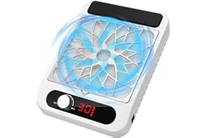 YXthognyx Nail Dust Collector for Salon and Home Use, Rechargeable Portable Nail Dust Vacuum Cleaner with Adjustable Suction, Compact Design for Manicurists and Nail Tech Supplies (white)