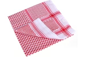 Tinksky Herren Muslim Hijab Kopftuch Schal Arabisch Turban Kopfbedeckungen (Rot)