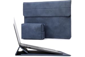 HYZUO 13 Pollici Custodie per PC Portatile Borsa con Funzione Stand per 2025-2018 MacBook Air 13 M4 M3 M2 M1, 2025-2016 MacBook Pro 13 M2 M1, 13 iPad Pro/Air, Surface Pro 11/10/9, XPS 13, Blu Navy