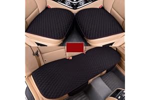 GAOCUNH Copri Sedile Auto, Cuscino della Copertura del Auto, Coprisedile Auto, Ideale per Bambini/Bebè/Animali, per Proteggere la tappezzeria in Pelle del Veicolo, Beige/nero/caffè