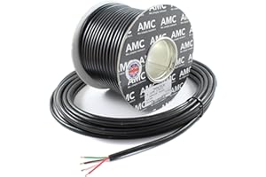 AUTOMARINE CABLES 4 Core Cable 12v 24v Thin Wall Wire *14 AMP Rated* Trailer LED Lights (10M)